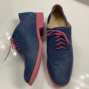 Cole haan alisa leather blue Oxford shoes D39641